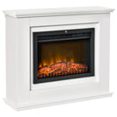 Black Electric Fireplace Heater with Remote Control and LED Flame Effect