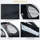 2-Seater Baby Bike Trailer with Pivot Wheel Hitch - Black & White