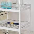 White 3-Tier Kitchen Storage Cart