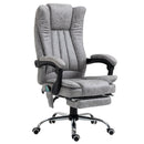 Grey Vibrating Massage Office Chair with Heat & High Back