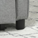 Convertible Sleeper Chair with Adjustable Backrest and Side Pockets, Light Grey