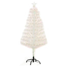 4ft White Fiber Optic LED Christmas Tree - Holiday Home Xmas Decor