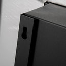 Silver Wall Mounted Bioethanol Fireplace - 1.5L Tank, 3 Hour Burn Time