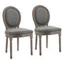 French-Style Dining Chairs Set, Vintage Traditional Design