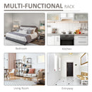 3-Tier Industrial Style Metal Storage Shelf - Black/Brown