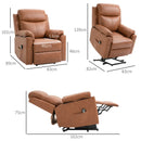 Brown Electric Power Lift Recliner Chair for Elderly with Remote Control