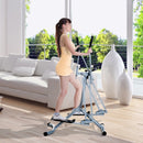 Grey Air Walker Cross Trainer with LCD for Home Gym