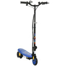Blue Foldable Electric Scooter with LED Headlight for Ages 7-14