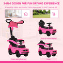 Pink Toddler Ride-On Push Car Walker Stroller