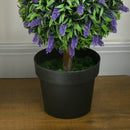 Set of 2 Lavender Flower Ball Trees with Pot, Indoor Outdoor Decor, 110cm
