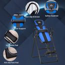 Foldable Inversion Table, Black Back Therapy Bench with Ankle Cushions
