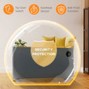 Grey Electric Convector Heater - Adjustable Thermostat, Timer