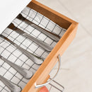 Brown Rolling Kitchen Cart with 4 Basket Drawers & Side Racks