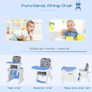 Blue 3-in-1 Convertible Baby High Chair