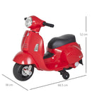 Red Vespa Licensed 6V Kids Electric Motorbike Ride-On Toy