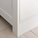 White Bathroom Storage Cabinet with 3-Tier Shelf Drawer