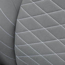 Light Grey Home Office Desk Chair with Armrests and Swivel Seat