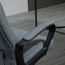 Grey Fabric Office Chair with Massage Lumbar Support