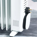 White 2000W Digital Oil Filled Radiator with Timer & Remote Control