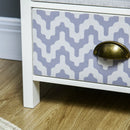 Purple 5-Drawer Slim Storage Cabinet Organizer