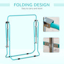 Foldable Kids Gymnastics Bar - Adjustable Height, Green