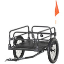 Black Steel Bike Trailer with Triple Safety and Suspension