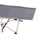 Grey Portable Camping Cot with Carry Bag