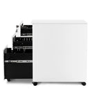 White 3-Drawer Lockable Steel File Cabinet on Wheels
