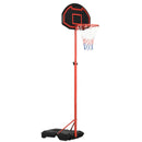 Adjustable Kids Basketball Hoop Set with Wheels - Blue