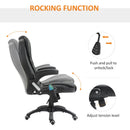 Black High Back Massage Office Chair with Heat