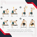 6kg Hex Rubber Dumbbells Set - Home Gym Weight Lifting Equipment