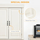 White Wood Grain Kitchen Cupboard with 4 Doors and Drawer, 180cm