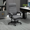 Grey Fabric Swivel Office Chair with Adjustable Height and Wheels