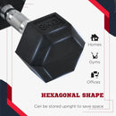 6kg Hex Rubber Dumbbells Set - Home Gym Weight Lifting Equipment