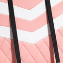 Pink Gaming Chair with Lumbar Support and Swivel Wheels