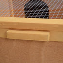 Yellow Wooden Tortoise House 94cm - Small Reptile Habitat