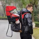 Red Baby Hiking Backpack Carrier with Hip Seat & Rain Cover
