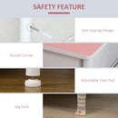 Pink Fabric 3-Drawer Storage Cabinet