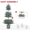 5ft Realistic Green Christmas Tree with Pot Stand - 1140 Tips