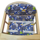 Blue Padded Baby Highchair - Compact Design (50Lx44Wx88H cm)