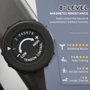 Black Magnetic Resistance Recumbent Exercise Bike with LCD Monitor