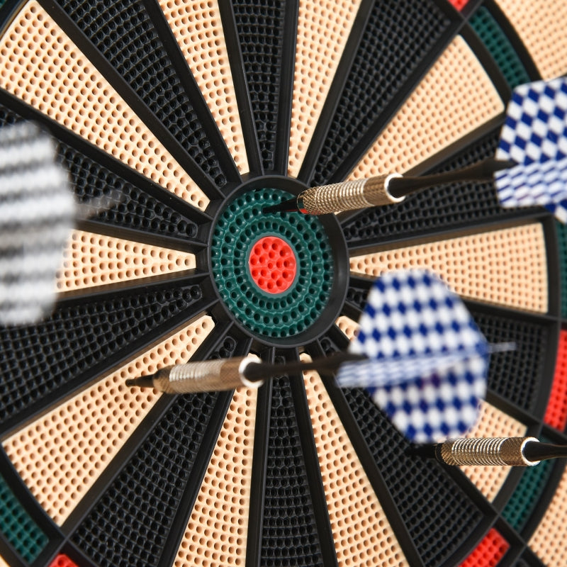 Electronic Dartboard Set with 26 Games in Black - 6 Darts Included