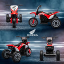 Red 3-Wheel Kids Electric Motorbike with Horn - Ages 18-36 Months