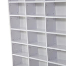 White Adjustable Storage Unit with 33 Compartments