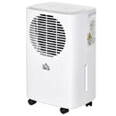 Compact 10L/Day Dehumidifier with Timer & Humidity Display - White