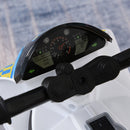 Blue Kids Police Ride-On 3-Wheel Bike with Music and Lights