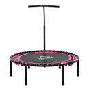 45" Pink Round Mini Trampoline with Adjustable Handle