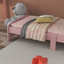 Kids Pink Toddler Bed Frame for Ages 3-6 Years