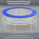 12ft Trampoline Surround Pad - Blue Foam Padding Replacement