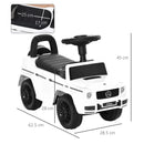 White Toddler Ride-On Slider Car 12-36 Months